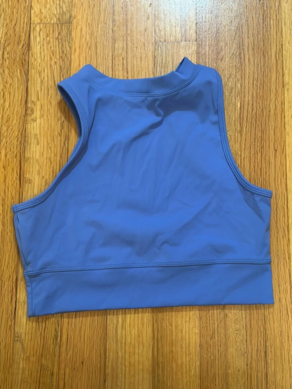 Hyizst high-neck zip sports bra blue size S (b5) - Picture 4 of 7